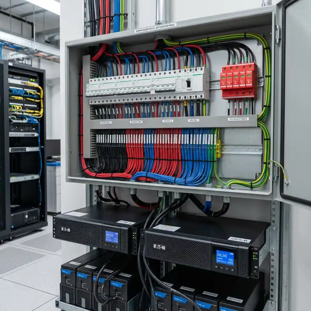Instalación de tableros eléctricos y sistemas UPS de energía ininterrumpida