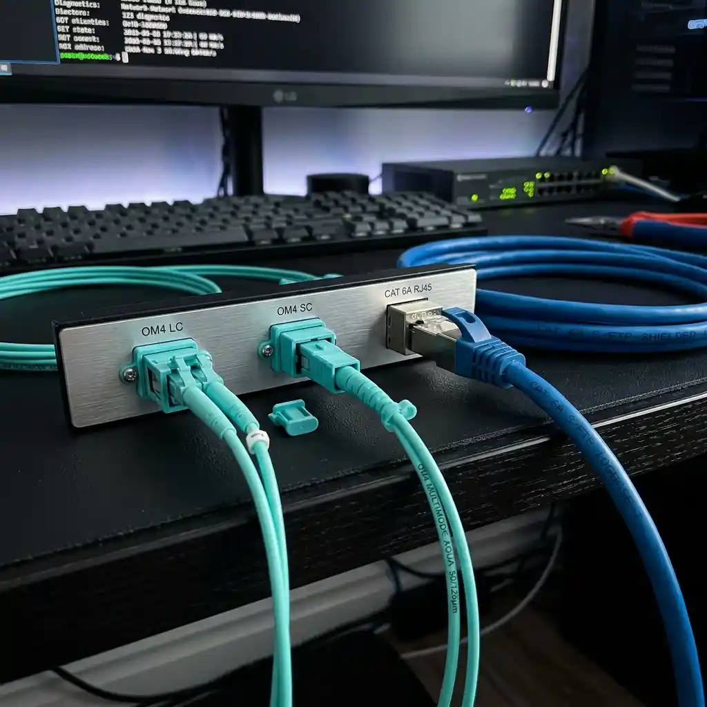 Herramientas y conectorización de cable de red RJ45